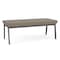 Lesro Newport 2 Seat Bench, 45 in W 21 in L 18.5 in H NP2001 - alternate 3